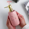 Dispenser di sapone liquido 1pc Luce di lusso Strisce di marmo Bottiglia di ceramica Bottiglie di disinfettante per la casa Polsino Accessori per il bagno a mano