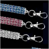 Hundhalsar Leases Rhinestone Pet Supplies Cat Collar Crystal Puppy Chihuahua Halsband för små medelstora stora hundar diamantsmycken Dr Dhtoc