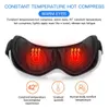 Massageur des yeux avec vibration de chaleur 6d Airbag intelligent Instrument de massage électrique Eyes Soins Lunets Beauté avec musique Bluetooth 240318