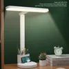 Bordslampor Modern LED -lampa Touch Control NightStand 3 Färglägen med pennhållare för sovsalens kontor sovrum