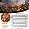 Cold Smoke Generator BBQ Accessories Steel Barbecue Grill Cooking Tool Smoker Salmon Bacon Fish Wood Chip Cold Smoking Box