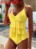 Traje de baño para mujer 2024 Conjunto de bikini de cintura alta Traje de baño Mujeres Ropa de playa Nadar Traje de baño de verano Trajes de baño de dos piezas Tankinis para mujer