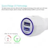 QC3.0 Car Charger Dual USB Charger quick charge 5V 2A QC 3.0 Fast Charging Adapter Chargers For iPhone 15 14 13 12 11 Pro Max X 8 7 and Samsung Phones