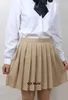 XS3XL 17 Farben Mädchen Japanische Sommer Hohe Taille Faltenröcke Für JK Schuluniform Studenten Tücher 240325