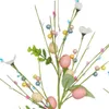 Декоративные цветы, 2 шт., искусственное пасхальное яйцо, домашний декор, стебли для центрального украшения гостиной, свадьбы, офиса