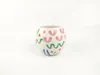 Tazze Tazza da tè in ceramica per tazza rotonda in porcellana con linee colorate disegnate a mano Tazze per ufficio e casa per coppie per feste