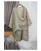 Kurtki damskie Kobiety Summer Suncreen Jacket Ladies Vintage Ramie Coat