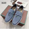 Lp zamszowe mokwiny Moccasins Buty Summer Spacer Slip-On Charms Flat Buty Morele HEALINE HEKRINE MĘŻCZYZN SUPER SLATS On Flats Women Projektanci Flat Dress But 35-45 M41