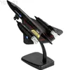 Aircraft Modle Alloy SR-71 Blackbird Strategic Bomber Fighter Reconnaissance Aircraft Airplane Battle Plane Model Sound and Light Kids Toy Gift YQ240401