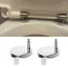 Tampas de assento de vaso sanitário 2x dobradiças superiores fechadas liberação suave encaixe rápido dobradiça resistente
