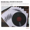 Wallpapers 16 stuks vintage muursticker record muziekstudio sticker retro