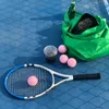 6 Stück Packung rosa Tennisbälle verschleißfeste elastische Trainingsbälle 66 mm Damen Anfänger Übungs-Tennisball für Schulclub 240322