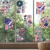 Adesivos de Parede 9 Pcs 3D Bandeira Nail National Day DIY Manicure Decalques American Independence Art Decorações Memorial Adesivo