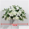 Dekorativa blommor kransar 45 cm-70cm anpassad stor konstgjord blommor boll bröllop bord mittpieces stativ dekor geometrisk hylla del dhflu