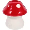 Vases Mushroom Ornament Cute Candles Holders Artistic Stand Ceramic Modeling For Decoration Display Base Vase