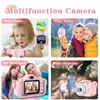 Appareil photo pour enfants pour les tout-petits, garçons et filles, cadeaux d'anniversaire, jouet numérique Selfie avec carte SD de 32 go, 240319