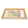 Cornici Chic Cornice in legno Po Portafoto con fiori secchi Display Supporto creativo in vetro