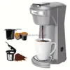 Andere Haushaltsgeräte 2-in-1-Einzelbereiter für gemahlene K-Cup-Pads, 3 Farboptionen – 6–14 Oz Drip Coffee Hine Drop Delivery Garden Dh1Qx