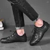 Oxford – chaussures décontractées en cuir véritable pour hommes, mocassins formels à la mode, baskets d'extérieur