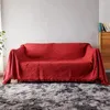 Одеяла, мягкое одеяло для дивана, красный коврик для кемпинга, дорожный плед с кисточкой, вязаные полотенца для кондиционера, кровать