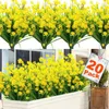 Decorative Flowers 20 Bouquets Artificial For Outdoor Decoration UV Protection Plastic Shrub Plants