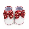 Premiers marcheurs bébé fille Sneaker anti-dérapant lettres d'arc imprimé léopard chaussures plates chaussures de marche pour décontracté quotidien