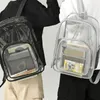 Torby szkolne wodoodporne przezroczyste torbę podróżną plecaki duża pojemność swobodny plecak dzienny