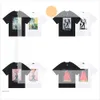 2024 neue Lila Marke T-Shirts Farbe Gedruckt Baumwolle Lose Beiläufige männer Und frauen Kurzarm T-Shirt 260