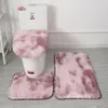 Badmatten Gebonden Bont Tapijt Pluche Toilet Drie Stuks Set Antislip Voetmat Badkamer Waterabsorberend Tapijt