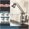 Bathroom Sink Faucets 1080° Swivel Faucet Mixer Deck Mounted Splash Proof Water Tap Shower Head Aerators Tapware For Drop Delivery H Dhfsm