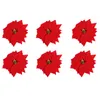 Decoratieve Bloemen 50 Poinsettia Kunstkerstboomornament Voor Kerstmis Valentijnsdag Lente