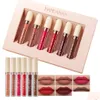 Andere gezondheid schoonheidsartikelen Handaiyan Lipgloss 6 stks / doos Veet Matte Lipstick Set Lippen Make-up Nude Stick Kit Make-up Cosmetica Matte Tint Dhe4H