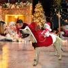 Hondenkleding L-2XL Kerst-Kerstmankostuum voor |Grappige sneeuwpop rijden rendieren hooded outfits Kerstmis