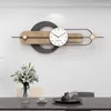 Wall Clocks Design Battery Minimalism Simple Vintage Originality Light Luxury European Reloj De Pared Room Decor