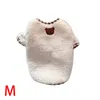 Köpek Giyim Sevimli Ayı Tasarım Pet Kedi Peluş Yelek Kış Sıcak Yumuşak Mercan Poater Ceket Yavru Köpek Küçük Orta ile Günlük Kostüm