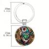 Nouveau porte-clés en pierres précieuses colorées hibou, pendentif en métal, accessoires, petit pendentif