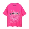 Web Trendy Brand High Street Letter Tryckt Pure Cotton Short Sleeved Par T-shirt för män och