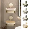 Kitchen Storage Sponges Holder Sink Drain Basket Cleaning Brush Hook Sponge Rack Wall Mounted Tray For