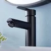 Badrumsfläckkanor Svart kran för tvätt av lyxblandare Tap Furniture Beauty Wash -basiner Kall och kök hemtillbehör