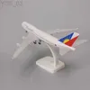 Flugzeugmodell, 20 cm, legiertes Metall, PHILIPPINES Airlines Boeing 747 B747 Airways, Druckguss-Flugzeugmodell, Flugzeugmodell, Flugzeug mit Rädern, Fahrwerken, YQ240401