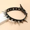 Anhänger Halsketten 20 Styles Cosplay Punk Kragen Choker Sexy Harajuku PU Leder Schwarz Chokers Halskette Kette Anhänger Frauen Rock Gothic Hals Schmuck 240330