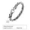 Chain Vnox 12mm Chinese Dragon Bone Bracelets for Men Bold Punk Rock Wristband Stylish Cool Boy Male Jewelry Q240401