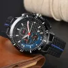 2024 Hommes Montre Nouvelle Montre Top Bande de montre en caoutchouc étanche Business Casual Quartz Montre Hommes Trois Yeux Multifonction Chronographe G888