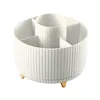 Boîtes de rangement rotatives à 360 °, conteneur de bijoux, organisateur de maquillage de grande capacité, multifonctionnel pour la maison, la commode de chambre à coucher