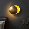 Luzes da lâmpada de parede para eclipses solares e r cabeceira quarto corredor escada fundo designer arte