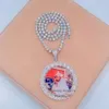 Iced Out Hip Hop Bling Men Fashion Custom Made Moissanite Photo Picture Pendant