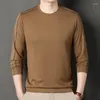 Men's T Shirts Men Long Sleeve Shirt Tops For Spring O Neck Retro Vintage Casual Male Fashion Clothing Plus Size 4XL 100KG 00476