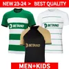 Sporting CP 2023/2024 Camiseta Lisboa Futebol Jerseys Home Azul Lisboa Especial Jovane Sarabia Vietto 23 24 Maillot Jersey Sporting Clube De Futebol Camisa Homens Kit Infantil