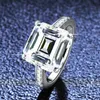 Moissanite Pass Diamond Test 925 Sterling Silber GRA zertifiziert VVS1 Weiß gelb 5ct Moissanit Ring für Männer Frauen Ring Hochzeit Schmuck Größe 5-9