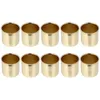 Titulares de vela 10 pcs copo de metal suporte de ferro copos decorativos festa de halloween casa diy recipientes simples